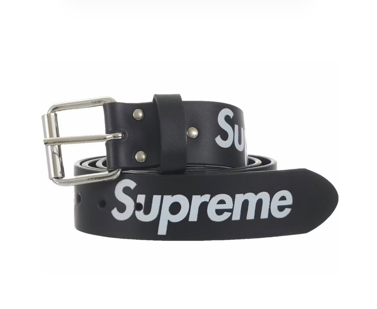 Supreme Black Leather Belt