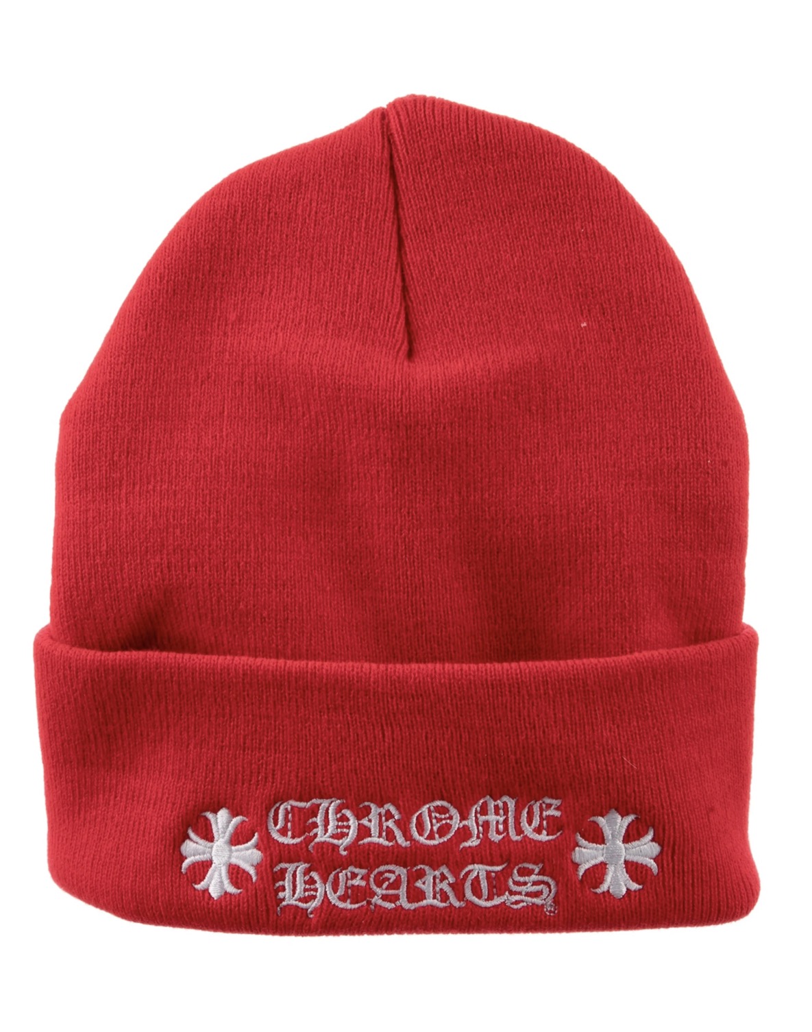 Chrome Hearts Embroidered’ Red Beanie