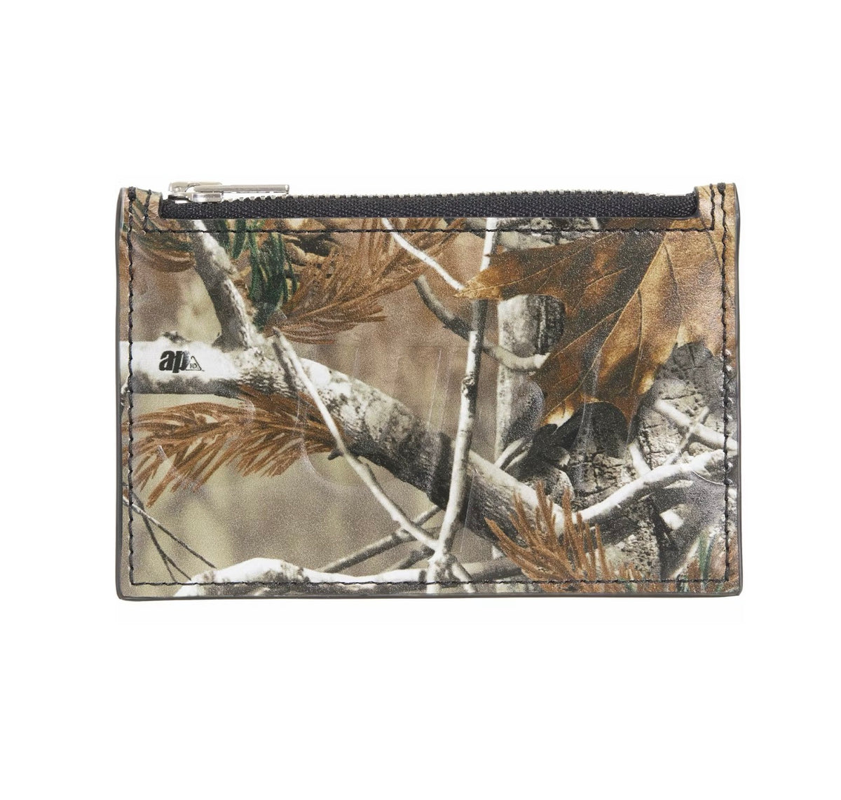 Supreme Leather Zip Card Holder ‘Real Tree’