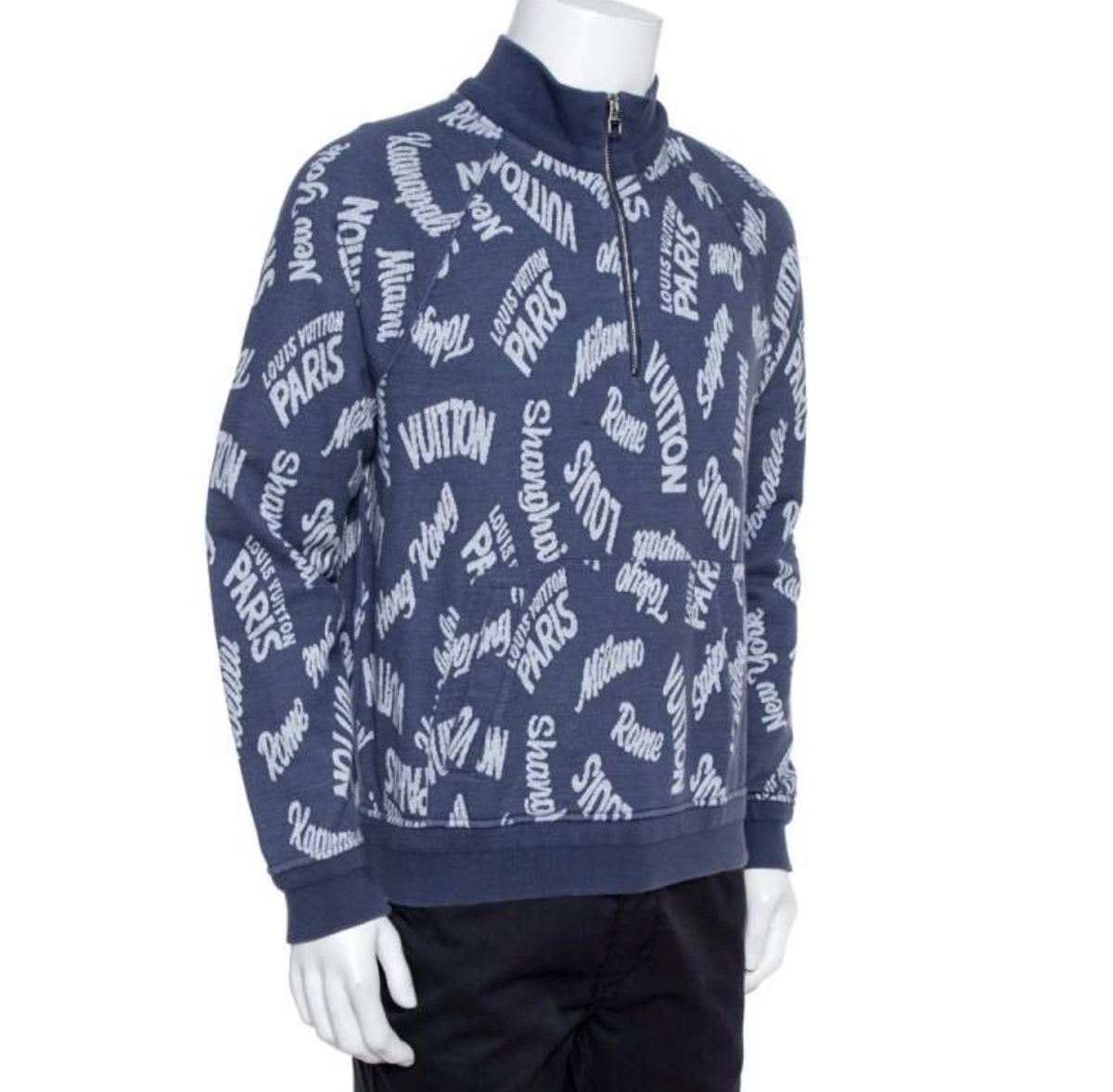 Louis Vuitton ‘Blue Jacquard’ Half Zip