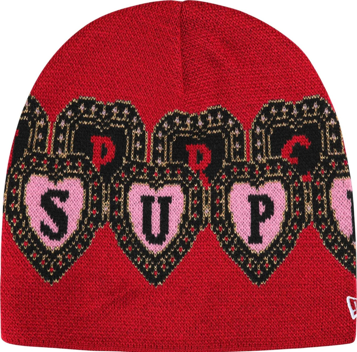 Supreme New Era Red/Pink Beanie