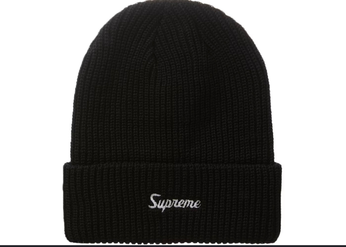 Supreme Loose Gauge Beanie Black