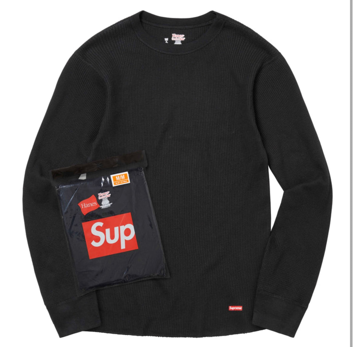 Supreme - Black Long Sleeve Thermal