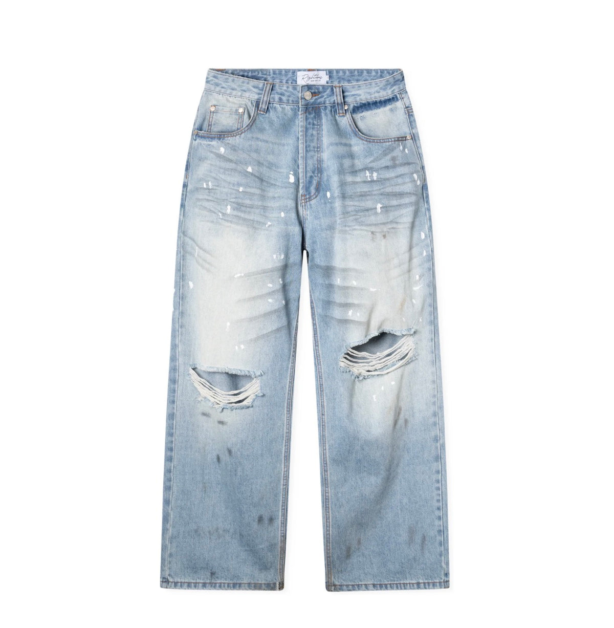 We Are Righteous Dirty Baggy Denim Jeans