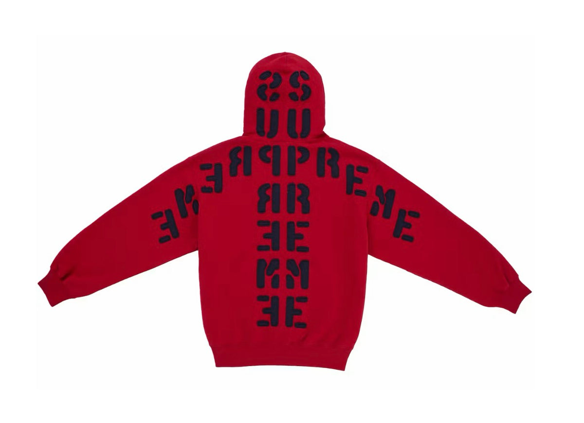 Supreme Mirrored Red Hoodie
