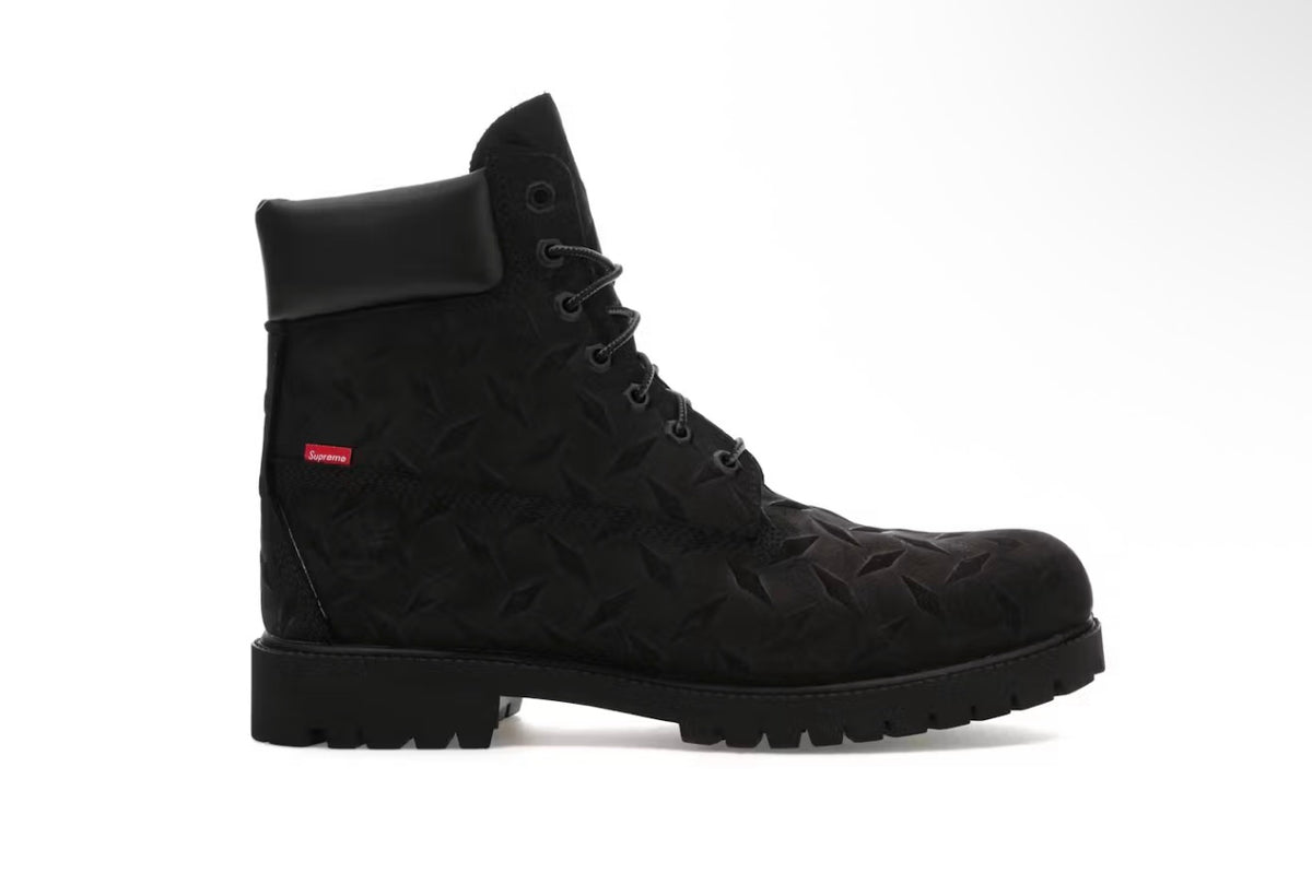 Supreme Timberlands ‘Diamond Plate’ Black
