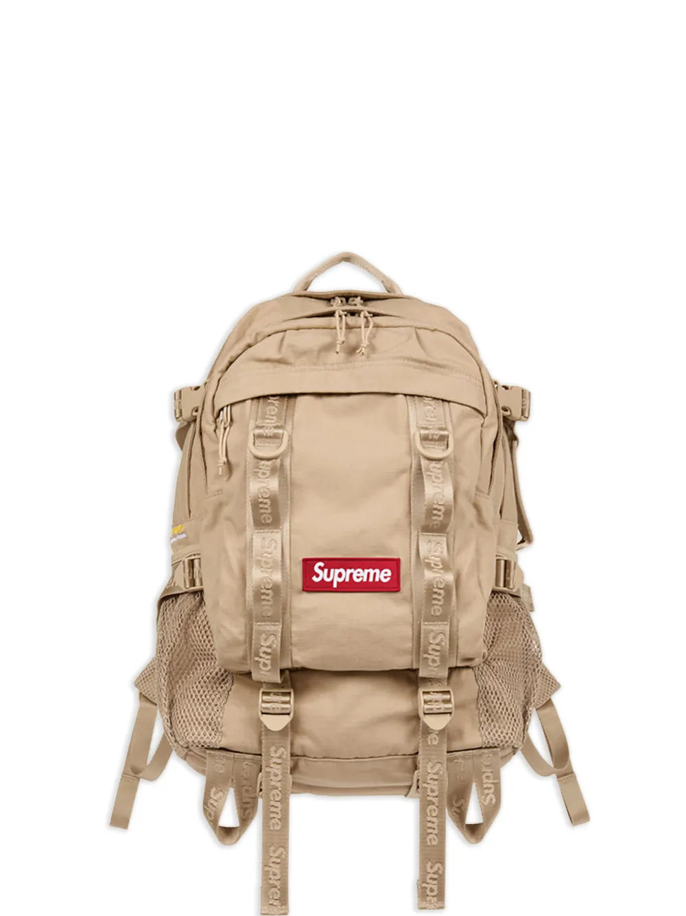 Supreme Logo Detail Backpack Tan