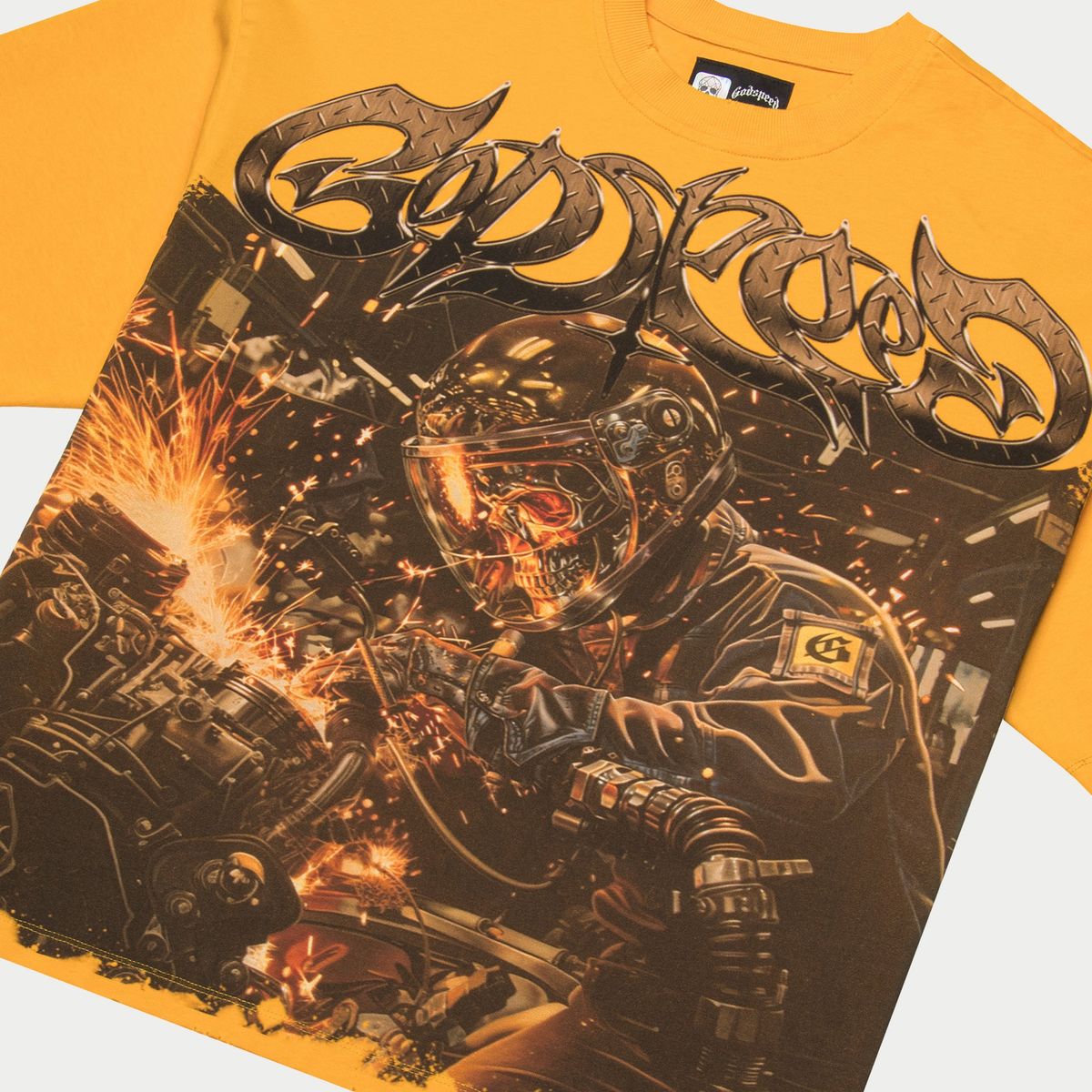 Godspeed - Steel Sharpens Steel T-Shirt (Yellow)