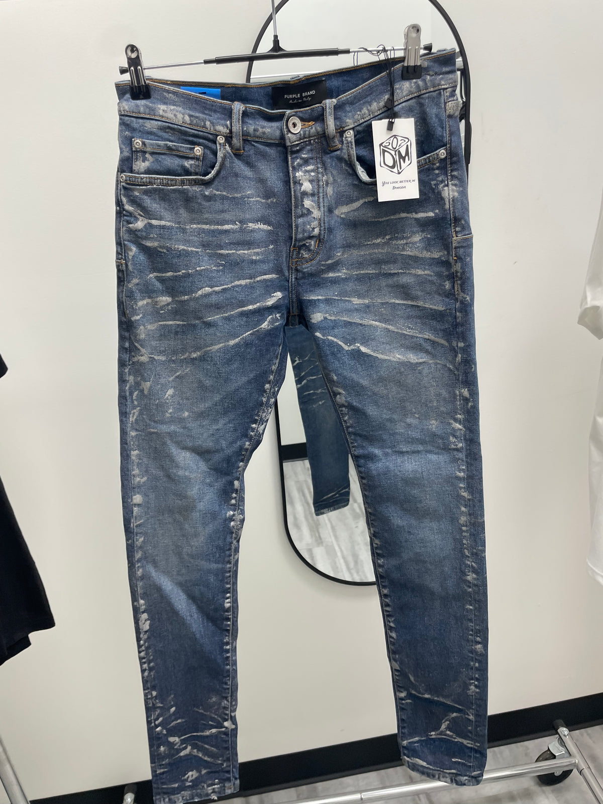 Purple Jeans P001 Low Rise Slim Leg 'Medium Blue'