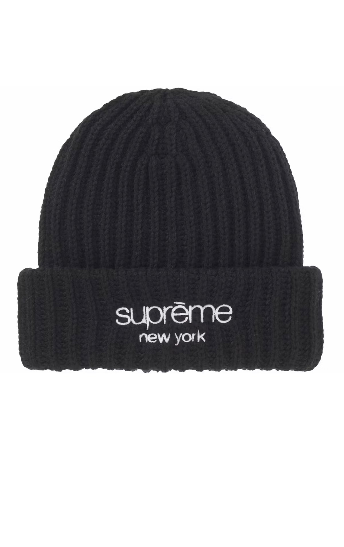 Supreme Chunky Rib Classic Logo Beanie