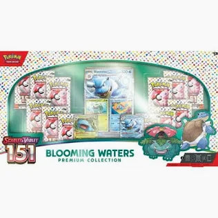 Pokemon 151 Blooming Waters Premium Collection - 12 Packs + Promo Cards