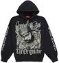 Supreme DJ Screw Zip Up Hooded Sweatshirt Black