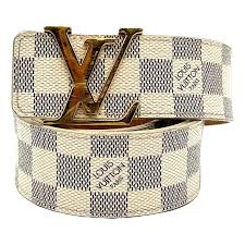 Louis Vuitton Belt Initiales Damier Azur Blue/White