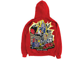 Eric Emanuel x Warren Lotas Jump Shot Hoodie Red