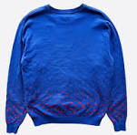 Louis Vuitton Blue & Red Monogram Gradient Sweater