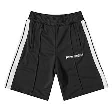 Palm Angels Classic Track Shorts 'Black/White'