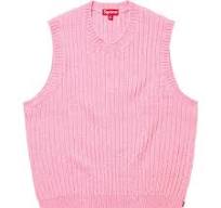 Supreme Chenille Sweater Vest 'Pink'