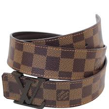 Louis Vuitton  LV Initiales Damier Ebene Belt Brown