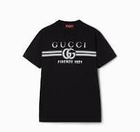 Cotton jersey T-shirt with Gucci print
