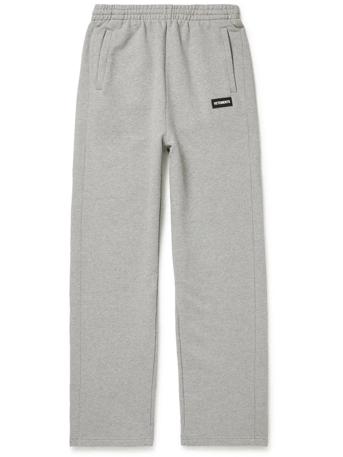 VETEMENTS - Logo-Appliquéd Cotton-Blend Jersey Sweatpants