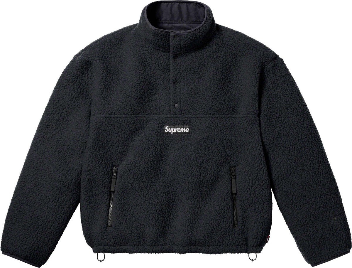 Supreme Polartec Shearling Reversible Pullover Black XL