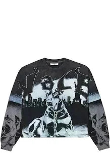 Vale Forever Valley Dreams Black Dog Long Sleeve Tee