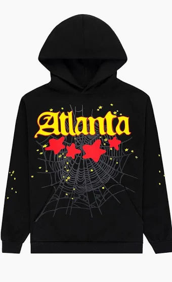 Sp5der Atlanta Hoodie 'Black'
