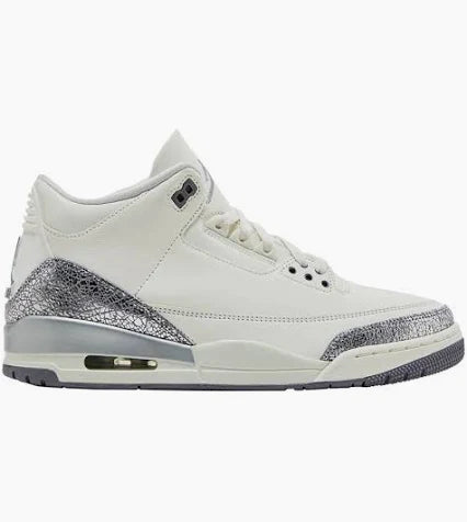 Wmns Air Jordan 3 Retro 'Sail Metallic Silver'