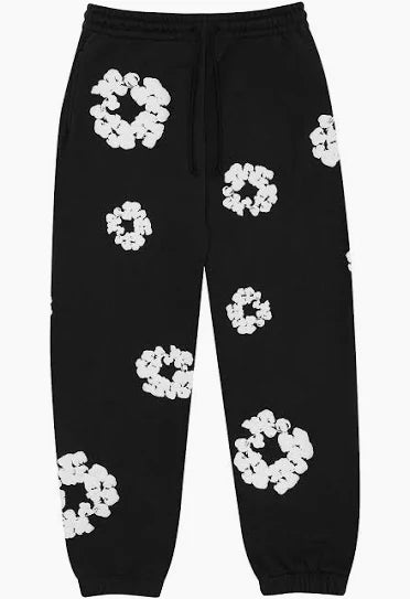 Denim Tears The Cotton Wreath Sweatpants 'Black'