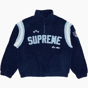 Supreme Arc Half Zip Fleece Pullover Navy
