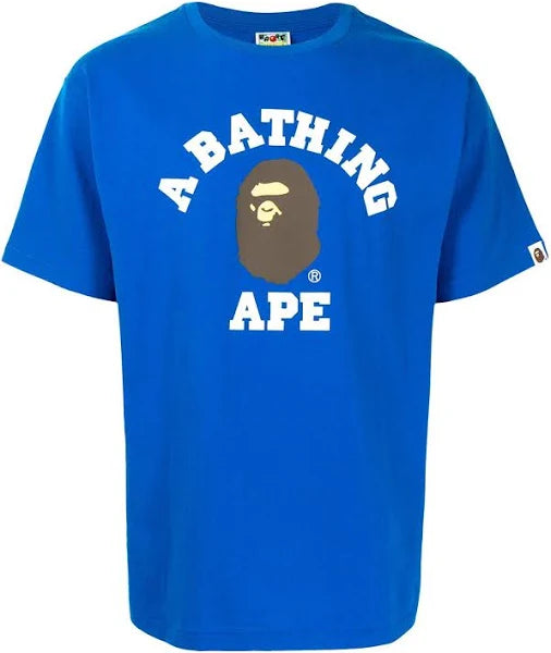 A Bathing Ape College Logo-Print Cotton T-Shirt