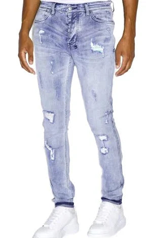 Ksubi Van Winkle Thrashed Denim Jeans 'Blue'