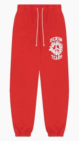 Denim Tears University Sweatpants 'Red'