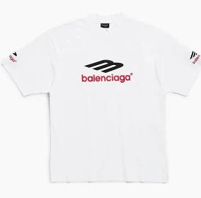 Balenciaga3b Sports Icon T-shirt 'White Black Red'