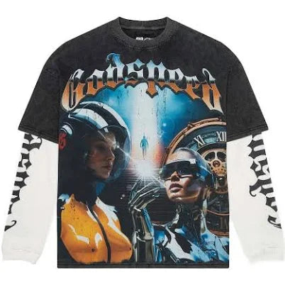 Godspeed Chosen One Layered Tee Black Wash