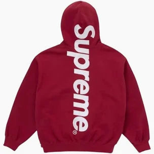 Supreme Satin Applique Hooded Sweatshirt (FW24) Black