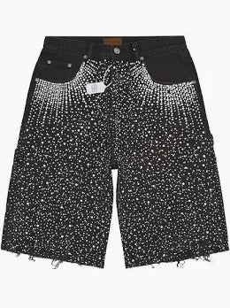Birth of Royal Child Redial 20k Diamond Shorts Washed Black