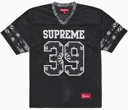 Supreme Bandana Football Jersey Black