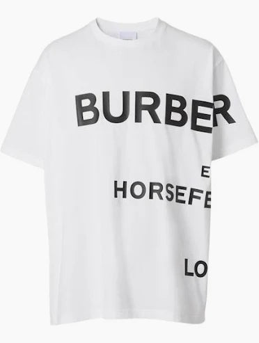 Burberry Horseferry Print Cotton T-shirt White/Black