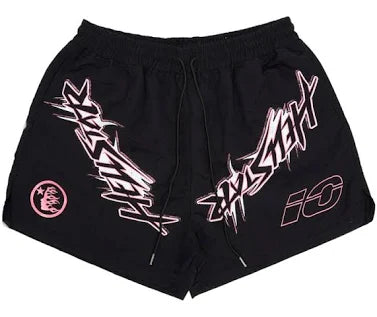 Hellstar Waxed Nylon Athletic Shorts
