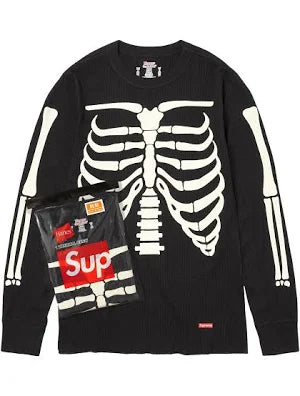 Supreme x Hanes Bones Thermal Crew (1 Pack) 'Black'