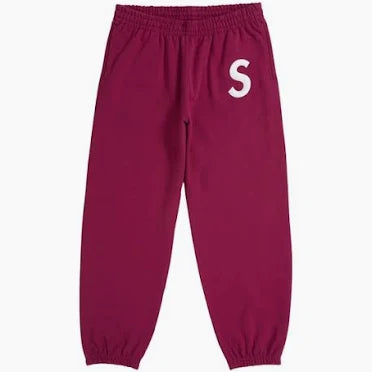 Supreme S Logo Sweatpant (FW25) Red