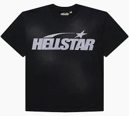 Hellstar Classic Glitter Logo T-shirt Black
