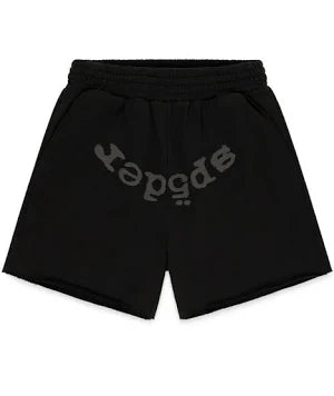 Sp5der OG Web V2 Phantom Sweatshort Black