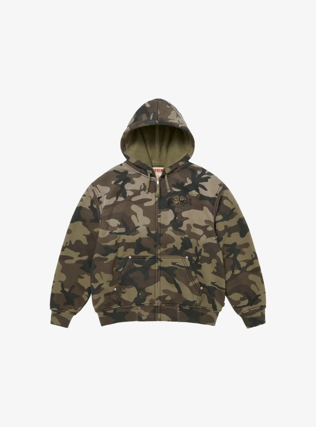 Supreme True Religion Zip Up Hooded Sweatshirt Woodland Camo (FW25)